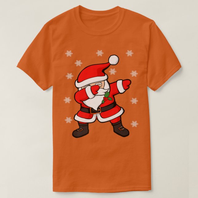 Dabbing Santa Jultomten Den fantastiska julpremien T Shirt (Design framsida)