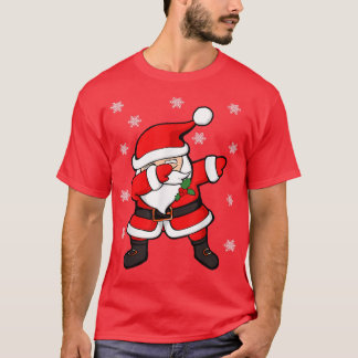 Dabbing Santa Jultomten Funny jul T Shirt