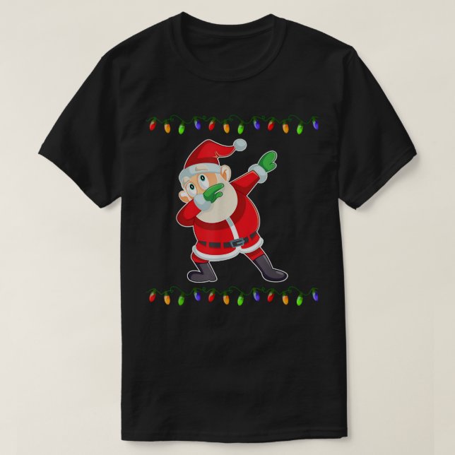 Dabbing Santa Ljus Dab Funny Santa Cos T Shirt (Design framsida)