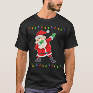 Dabbing Santa Ljus Dab Funny Santa Cos T Shirt