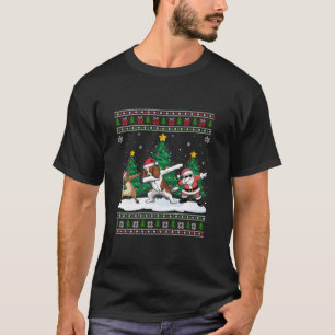 Dabbing Santa Reindeer Boykin Spain Hund Träd Lig T Shirt