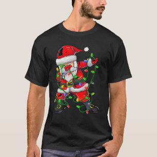 Dabbing Santa Shirt for Boys Girls Julgran T