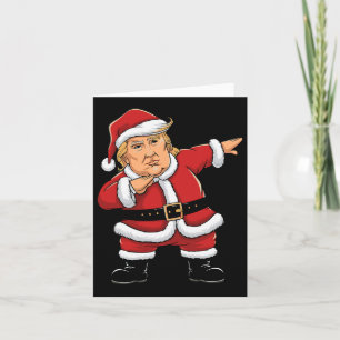 Dabbing Santa Trump Julafton Ljus Girls Boys Kids Kort