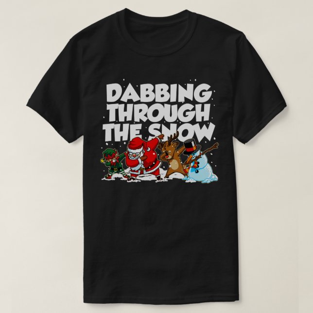 Dabbing Santa Tshirt Gift Dab Santa Clau T Shirt (Design framsida)