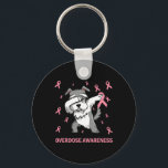 Dabbing Schnauzer Rosa Ribbon - Ökad medvetenhet o Nyckelring<br><div class="desc">Dabbing Schnauzer Rosa Ribbon - Ökad medvetenhet om överdosering</div>