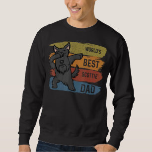 Dabbing Scottish Terrier Pappa Dab För barn Manar Lång Ärmad Tröja