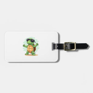 Dabbing Sea Turtle Animal Lover Spara The Turtles  Bagagebricka