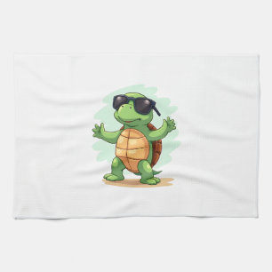 Dabbing Sea Turtle Animal Lover Spara The Turtles  Kökshandduk