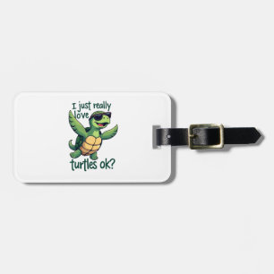 Dabbing Sea Turtle I Verkligen Turtles Ok_ Bagagebricka