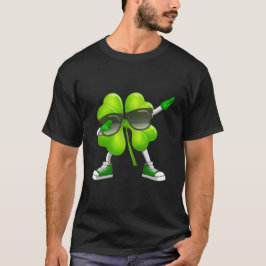 Dabbing Shamrock St patrick's day Funny Dab T Shirt