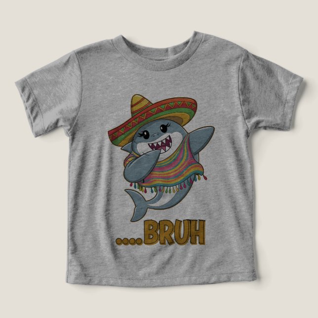 Dabbing Shark Cinco de Mayo Costume Funny Design T Shirt (Design Framsida)