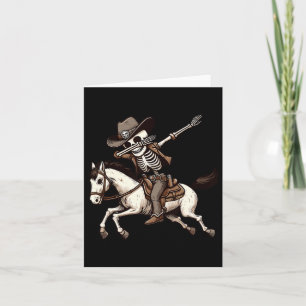 Dabbing Skeleton Cowboy Halloween Costume Kids Boy Kort