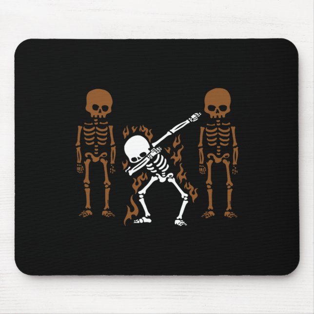 Dabbing Skeleton Dab Dance Halloween Gift Musmatta (Framsidan)