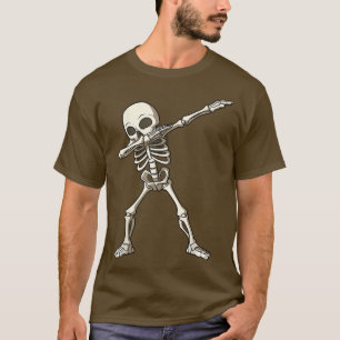 Dabbing Skeleton Dab Skeleton Dancing Skeleton Hal T Shirt