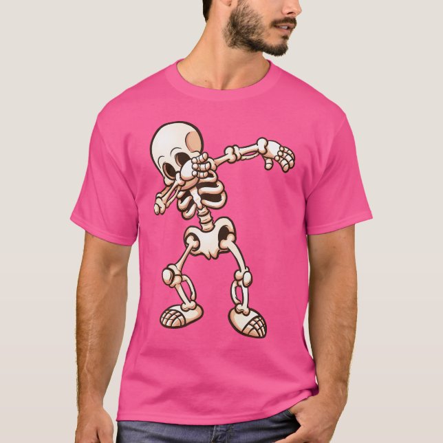 Dabbing Skeleton Funny Dab Hip hop Dance Gift Sh T Shirt (Framsida)