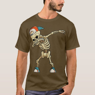 Dabbing Skeleton Funny Dab Kids  T Shirt