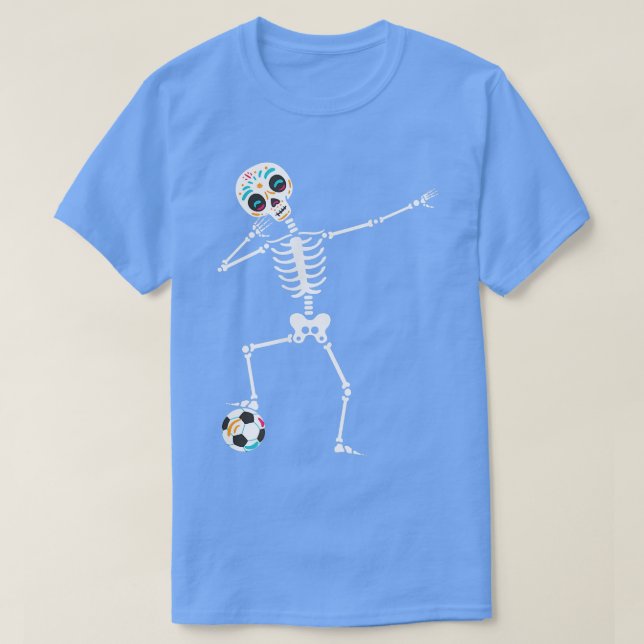 Dabbing Skeleton halloween pumpkin t  Shirt (Design framsida)