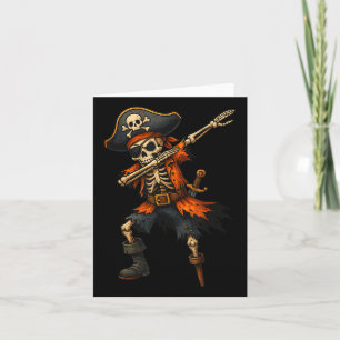 Dabbing Skeleton Pirat Halloween Costume För barn Kort