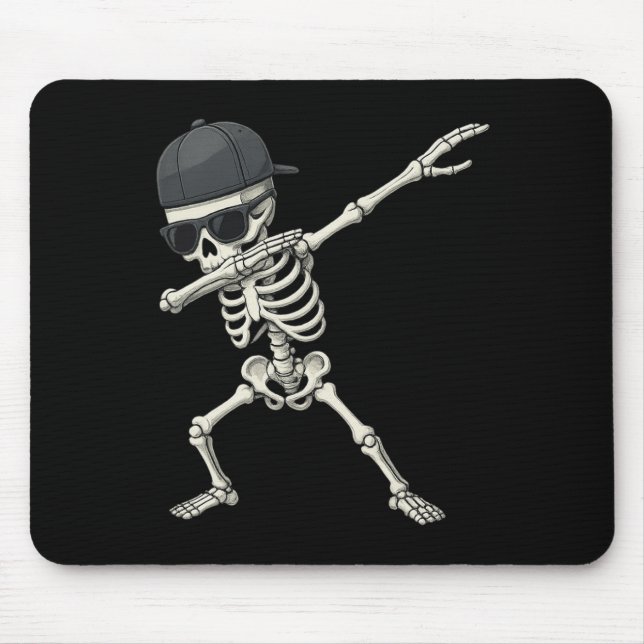Dabbing Skeleton Pirat Halloween Kids Jolly Roger Musmatta (Framsidan)