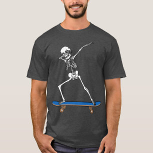 Dabbing Skeleton Skater Grandson Boykompis Son ska T Shirt
