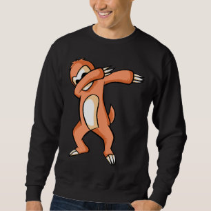 Dabbing Sloth 104 Lång Ärmad Tröja