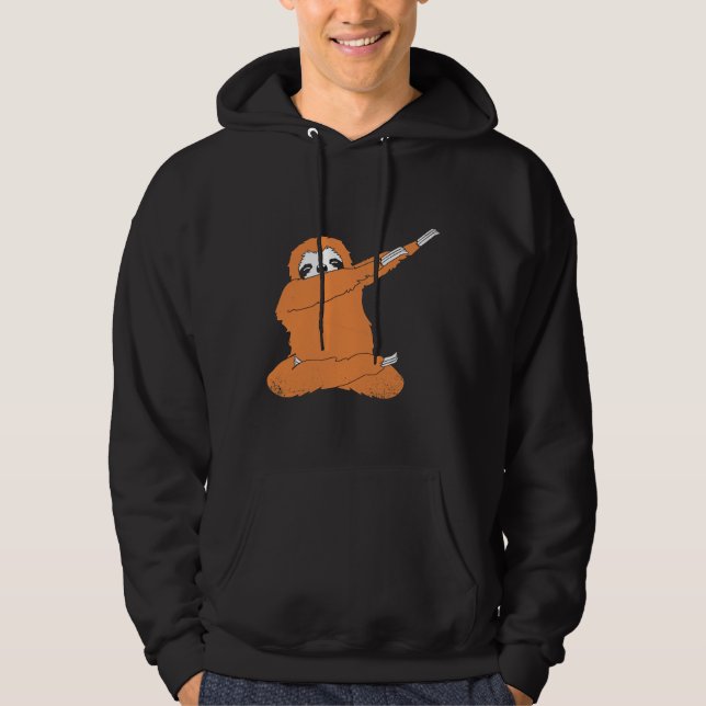 Dabbing Sloth 106 Hoodie (Framsida)