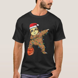Dabbing Sloth Dab Basketball Player Boys Cute Chri T Shirt