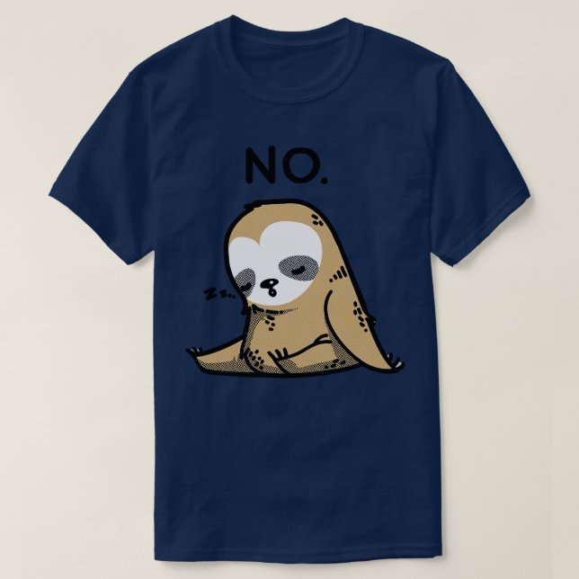 Dabbing Sloth NO T Shirt (Design framsida)
