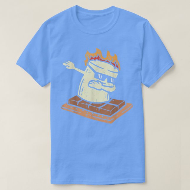 Dabbing Smore Marshmallow Cute Dance Camping C T Shirt (Design framsida)