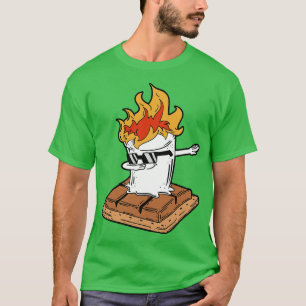 Dabbing Smore Marshmallow Funny Dab Dance Camping T Shirt