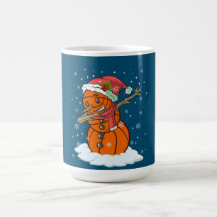 Dabbing Snögubbe Basketball Boll - julgranen Kaffemugg