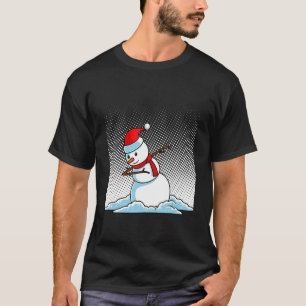 Dabbing snögubbe t shirt