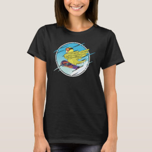 Dabbing Snowboard Parrot I Gult Parrotlet T Shirt