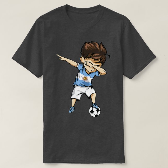 Dabbing Soccer Argentina Jersey - Argentinian Foo T Shirt (Design framsida)