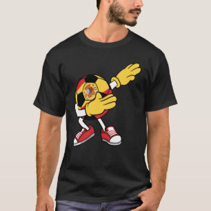 Dabbing Soccer Ball Spain Jersey Spain Football T Shirt