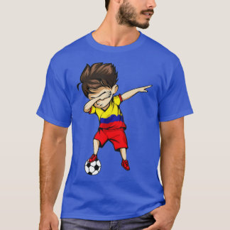 Dabbing Soccer Boy Colombia Jersey Colombian Footb T Shirt