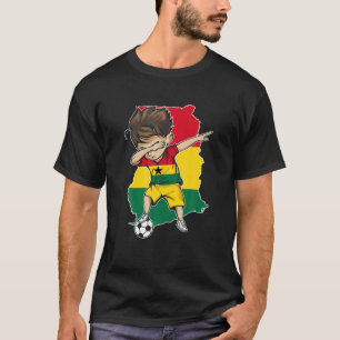 Dabbing Soccer Boy Ghana Jersey - Ghana Karta Flag T Shirt