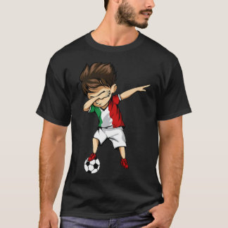Dabbing Soccer Boy Italien Jersey Italiana T Shirt