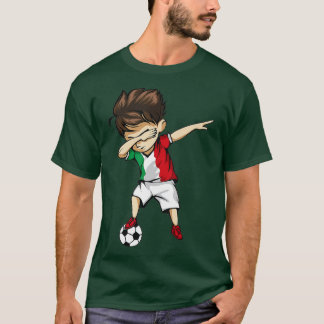 Dabbing Soccer Boy Italien Jersey - Italienska fot T Shirt