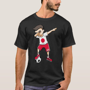 Dabbing Soccer Boy Japan Football Fläkt Jersey Jap T Shirt