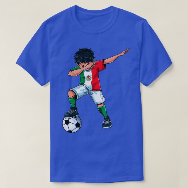 Dabbing Soccer Boy Mexico - Mexikansk fotbollsgåva T Shirt (Design framsida)