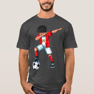 Dabbing Soccer Boy Peru - Peruvian Football Gift f T Shirt