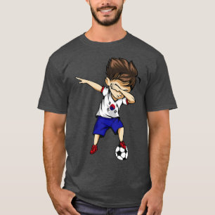 Dabbing Soccer Boy Sydkorea Jersey Koreafoot T Shirt