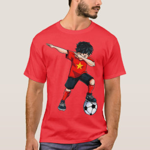 Dabbing Soccer Boy Vietnam Vietnamese Football Gif T Shirt