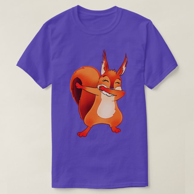 Dabbing Squirrel T Shirt (Design framsida)