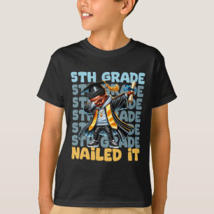 Dabbing Studenten Boy 5th Klass Nöjde KL av 2 T Shirt