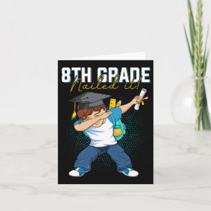 Dabbing Studenten Cl of 2025 Boy 8th Klass Nails Kort
