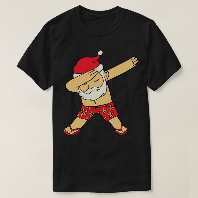 Dabbing Summer Jultomten toon T Shirt (Design framsida)