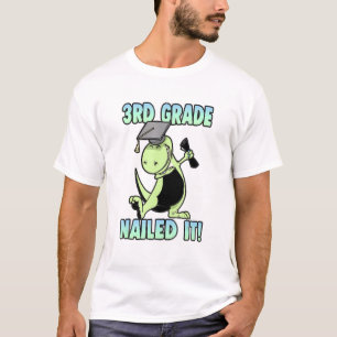 Dabbing T-Rex Dinosaur 3:e Klass Nail IT. T Shirt