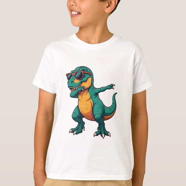 Dabbing T-rex T-shirt (Framsida)